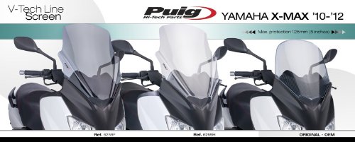 Puig - mod. 6259H - Parabrezza per scooter Yamaha Xmax 125 / 250 cc