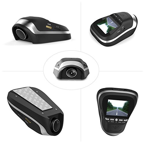 Pyle PLDVRCAM25 -1080p Dash Cam HD cruscotto di guida fotocamera per auto e veicoli con visione notturna – discreta e sicura per finestrini – Snap immagini e registrare video