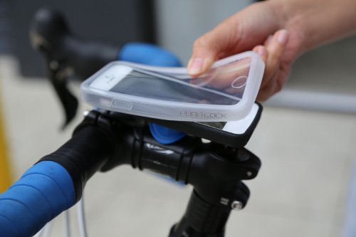 Quad Lock Kit da Bici per iPhone 5/5S/SE, Nero/Blu