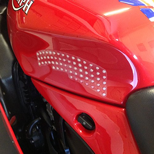 Quattroerre 18076 Adesivo Protezione Serbatoio Moto Racing Grip 2 Pezzi, Trasparente