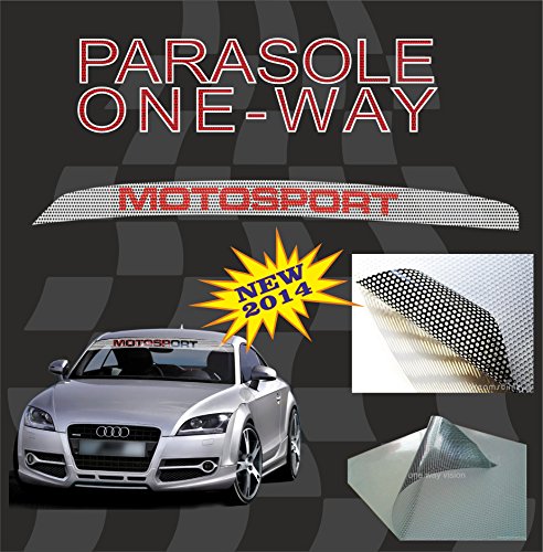 Quattroerre 2471 Fascia Parasole per Parabrezza Effetto Filtravedo One Way-Motorsport