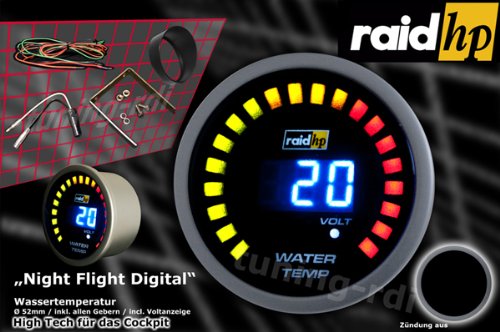 Raid HP 660502 Night Flight - Indicatore digitale della temperatura dell