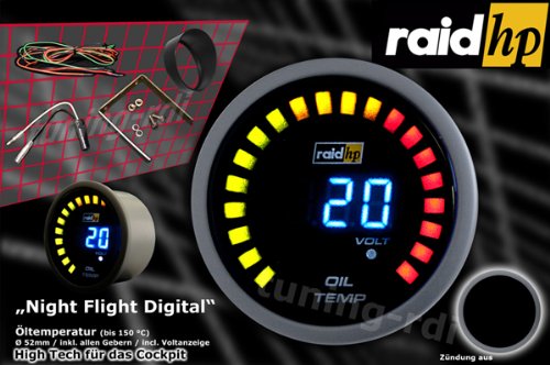 Raid HP 660503 Night Flight - Indicatore digitale della temperatura dell
