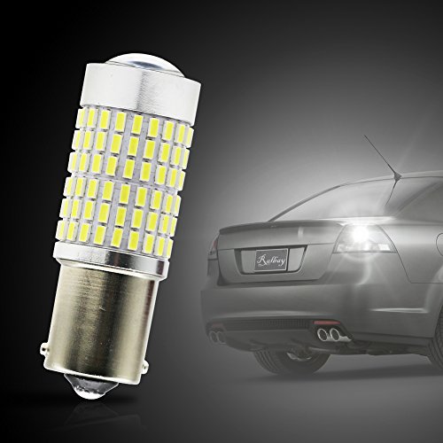 Ralbay 2 x 1156 1728 Lumens Extremely Bright 144SMD 1141 1073 7506 LED Bulbs with Projector For Backup Reverse Lights, Xenon White