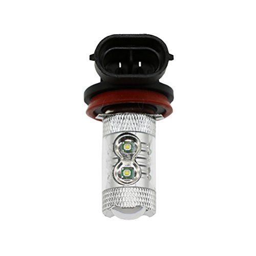 Ralbay 50W High Power CREE Super Bright 6000K Xenon White H8 H9 H11 LED Bulbs for Fog Light Lamp Replacement
