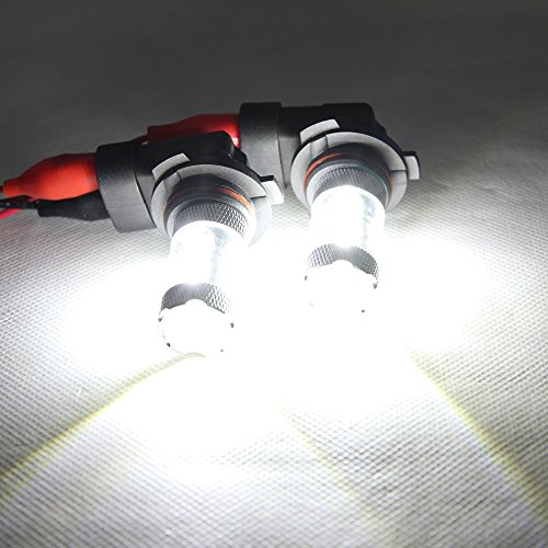 Ralbay 50W High Power CREE Super Bright 6000K Xenon White H8 H9 H11 LED Bulbs for Fog Light Lamp Replacement