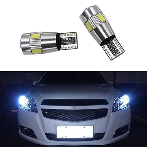 Ralbay 8PCS 5630 6SMD Auto Wedge 194 LED Blub Canbus Error Free W5W T10 921 168 912 161 192 158 White LED bulbs For Parking Lights, License Plate Lights,Interior Lights