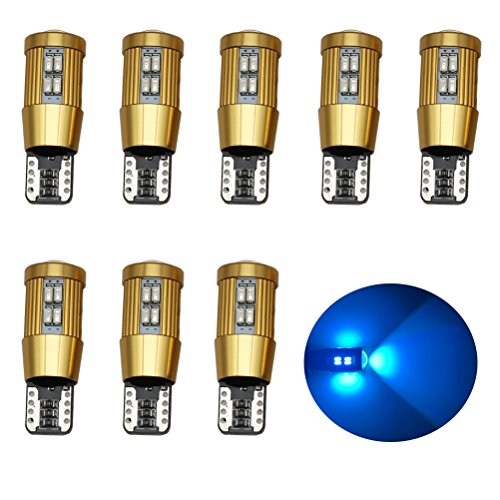 Ralbay 8pcs Lampadina LED T10 W5W 194 168 LED Blu canbus senza errori Per l
