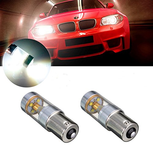 Ralbay (Pack of 2) Top Quality 1156 / 7056 / Ba15s Super Bright 750 Lumen Cree 30w Auto Led DRL Driving Light Replacement Bulb
