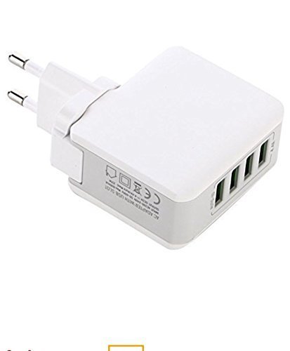 Rapid 4 USB auto- i.d compatibile telefono/tablet/p.c/Home/caricabatterie da viaggio UK/EU/USA adattatori di corrente incluso.