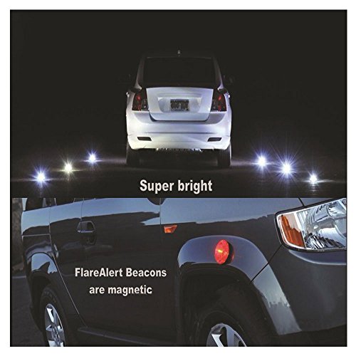 Rasse® luce di sicurezza e luce lampeggiante per esterno auto, lampada LED, super magnetica, previene incidenti