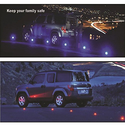 Rasse® luce di sicurezza e luce lampeggiante per esterno auto, lampada LED, super magnetica, previene incidenti