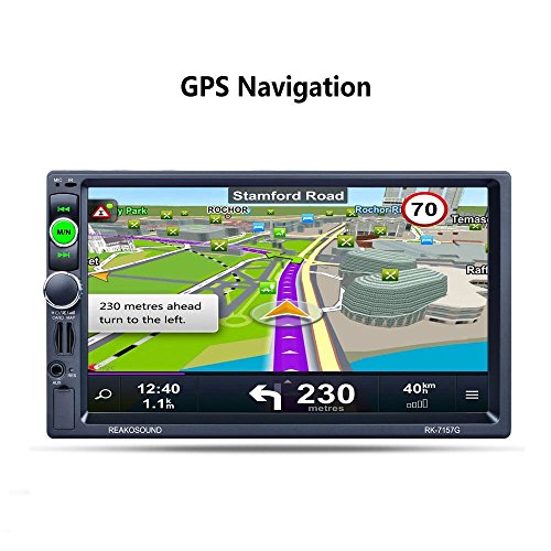 REAKOSOUND 7 pollici 2 Din UNIVERSALE Autoradio Stereo /GPS Navigatore/Mirror link for Android /Bluetooth/ usb/Telecomando(7157G)