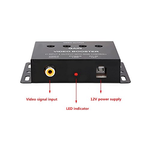 REARMASTER® 4-CH RCA Video Splitter Amplificatore per Auto DVD/LCD /Monitor/ Lettore (1in/4out)