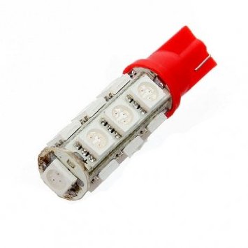 Red T10 W5W 194 168 501 Auto- 5050 SMD 13 LED Lampen Keil Licht