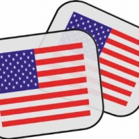 Regalo personalizzato bandiera americana Parasole della macchina
