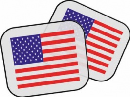 Regalo personalizzato bandiera americana Parasole della macchina