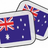 Regalo personalizzato bandiera australiana Parasole della macchina