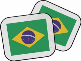 Regalo personalizzato bandiera brasiliana Parasole della macchina