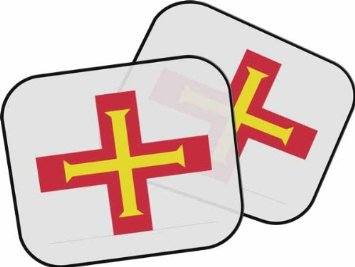 Regalo personalizzato bandiera di Guernsey Parasole della macchina