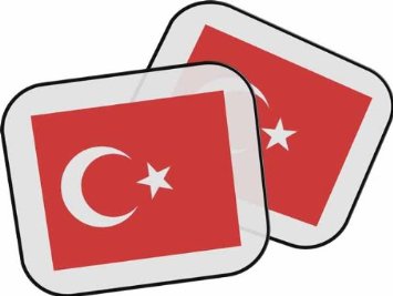 Regalo personalizzato bandiera turca Parasole della macchina