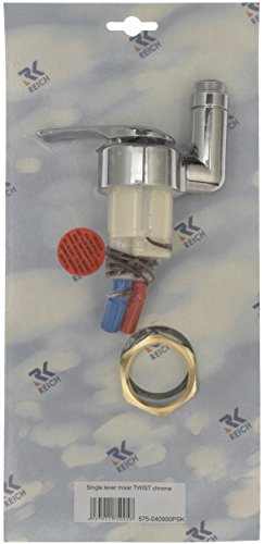 Reich - Miscelatore monocomando per lavabo camper, montaggio ad avvitamento, colore: argento