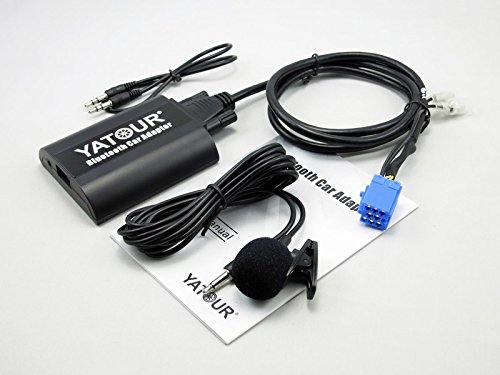 Renault adattatore Bluetooth, digitale auto stereo AUX interfaccia USB con porta di ingresso audio da 3.5 mm per 8 pin Renault 1998 – 2011 (REN8)