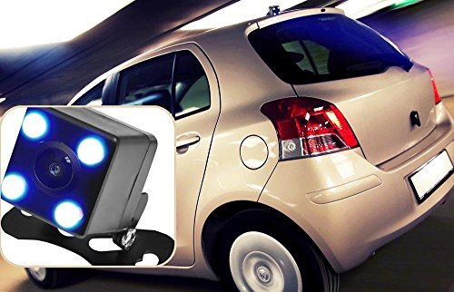 Revesing Telecamera posteriore auto con LED PC LUX luci a LED per visione notturna e scala di distanza linee