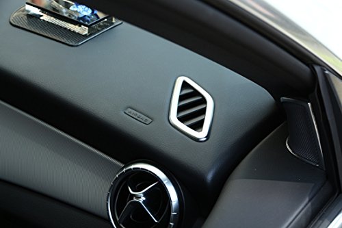 Ricambi auto cruscotto climatizzatore Vent Trim adesivi auto styling in ABS cromato