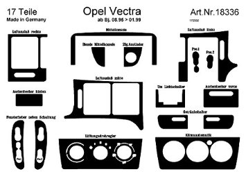 Richter 18336/98 interno Set Vauxhall Vectra B 9/95-1/99 1 (6 pezzi) Carbon