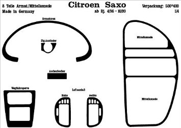 Richter 18353/96 interno Set Citroën Saxo 3/5D 4/96 - 8 pezzi