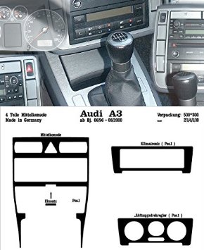 Richter 18384/93 interno Set Audi A3 3/5D 9/96 - Aluminiumminum (4 pezzi)