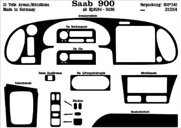 Richter 18470/96 interno Set Saab 900 3/94 - Burr noce 1 (3 pezzi)