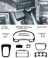 Richter 18473/93 interno Set Honda Civic 1/95 - 5D in alluminio
