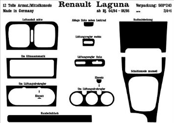 Richter 18535/93 interno Set Renault Laguna 3/94 - 1 (2 pezzi) Aluminiumminum