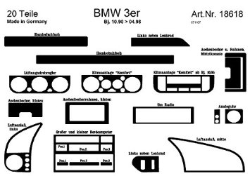 Richter 18618/96 interno Set BMW 3 E36 1/91-98 20 pezzi