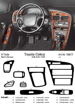 Richter 18677/96 interno Set Toyota Celica 2/94 - 9 pezzi