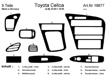 Richter 18677/96 interno Set Toyota Celica 2/94 - 9 pezzi