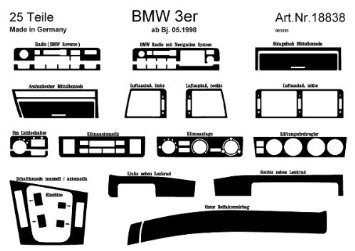 Richter 18838/93 interno Set BMW 3 4/98 - E46 25 pezzi