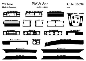 Richter 18839/96 interno Set BMW 3 4/98 - E46 29 pezzi