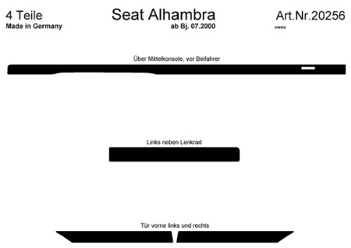 Richter 20256/96 interno Set Seat Alhambra 07/2000 - (4 pezzi)