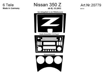 Richter 20779/96 interno set. Nissan 350Z 3/03 - 6 pezzi Mc Klima Burr noce