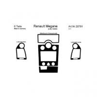 Richter 20791/93 interno set. Renault Megane 10/02 - Klima D/MC (6 pezzi) in alluminio