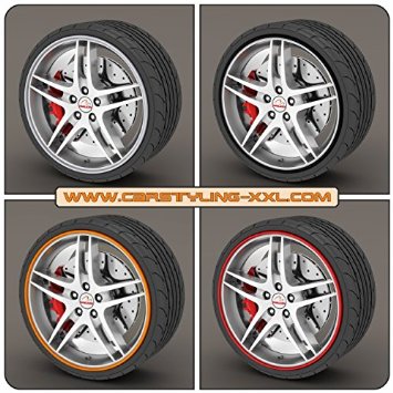 Rimblades red - Premium rim protection and styling for alloy wheel rims, up to 22