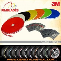 Rimblades silver - Premium rim protection and styling for alloy wheel rims, up to 22
