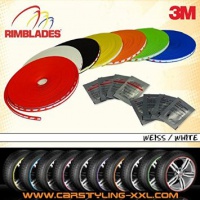 Rimblades white - Premium rim protection and styling for alloy wheel rims, up to 22
