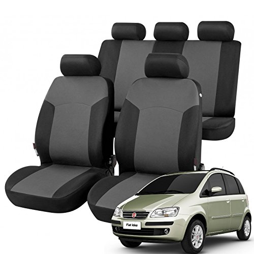 RMG R01V087 coprisedili compatibili per IDEA fodere auto R01 neri grigi per sedili con airbag braciolo e sedili sdoppiabili