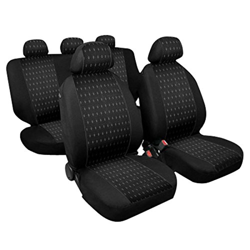 RMG R04V078 coprisedili compatibili per 500 L fodere auto R04 neri grigi per sedili con airbag braciolo e sedili sdoppiabili