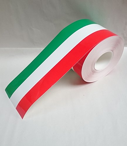 Rocwing - Italian Flag Vinyl Sticker for Car Body Mirror Door Bumper Decal 15 cm Width 600 cm Length