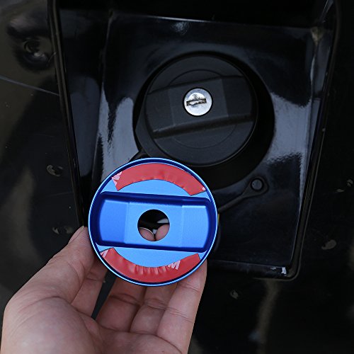 Rosso/Blu Fuel Tank Cap cover Trim sticker per Defender 110 90 accessori auto